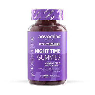 Novomins Night-Time Raspberry Flavoured 60 Gummies