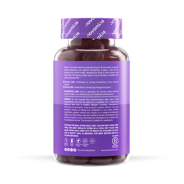 Novomins Night-Time Raspberry Flavoured 60 Gummies