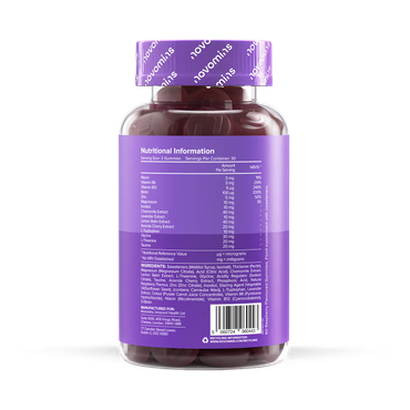 Novomins Night-Time Raspberry Flavoured 60 Gummies