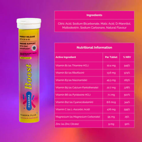 PharmaBoost Effervescent 20 Tablets