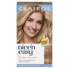 Clairol Nice'n Easy Crème Oil Infused Permanent Hair Dye 9A Light Ash Blonde 177ml