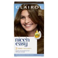 Clairol Nice'n Easy Crème Oil Infused Permanent Hair Dye 6A Light Ash Brown 177ml