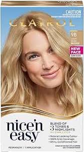 Clairol Nice'n Easy Crème Oil Infused Permanent Hair Dye 9B Light Beige Blonde 177ml