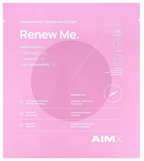 Renew Me Face Mask with Peptides and Collagen