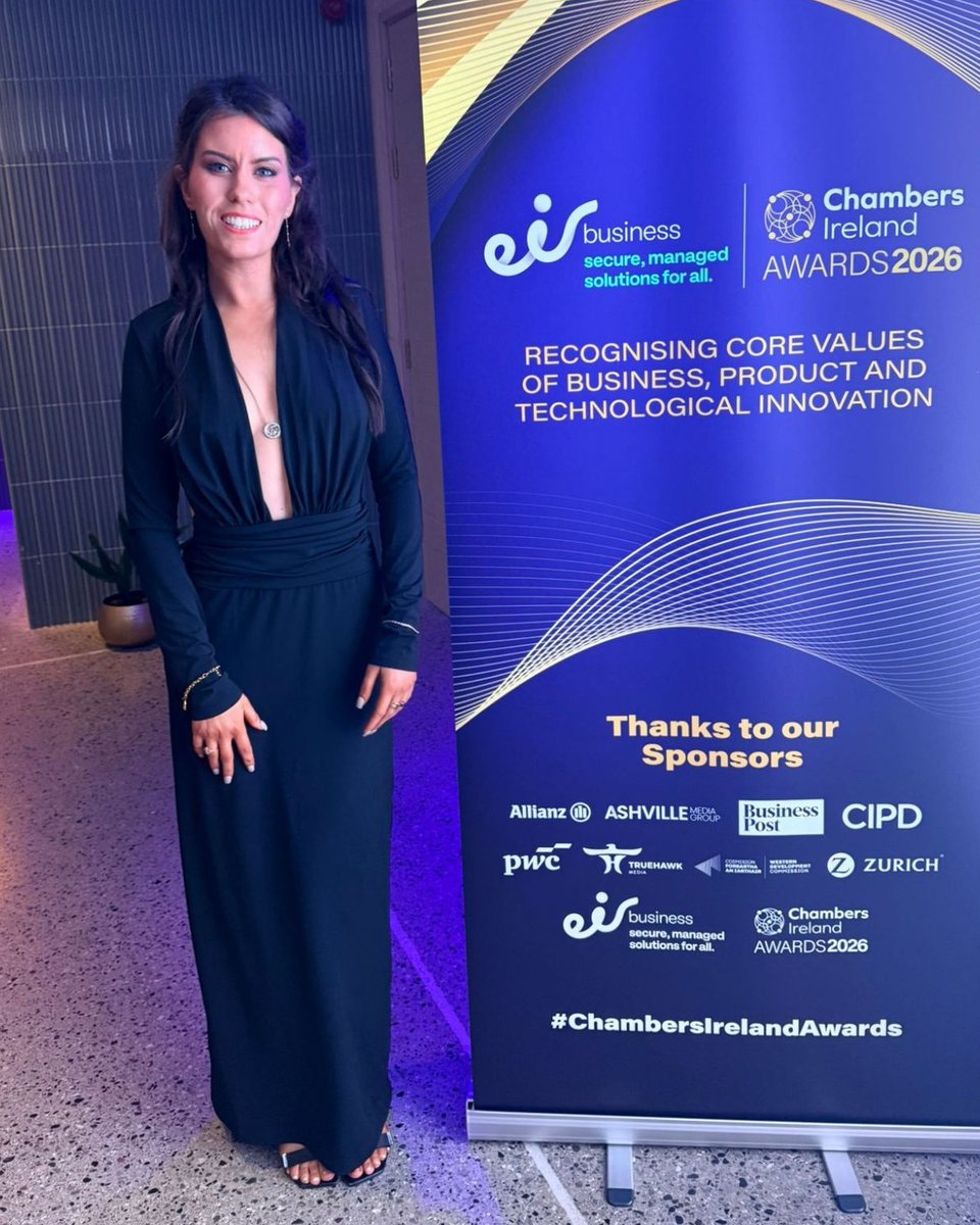 Áine Mac Grory at the eir business Chambers Ireland Awards 2026